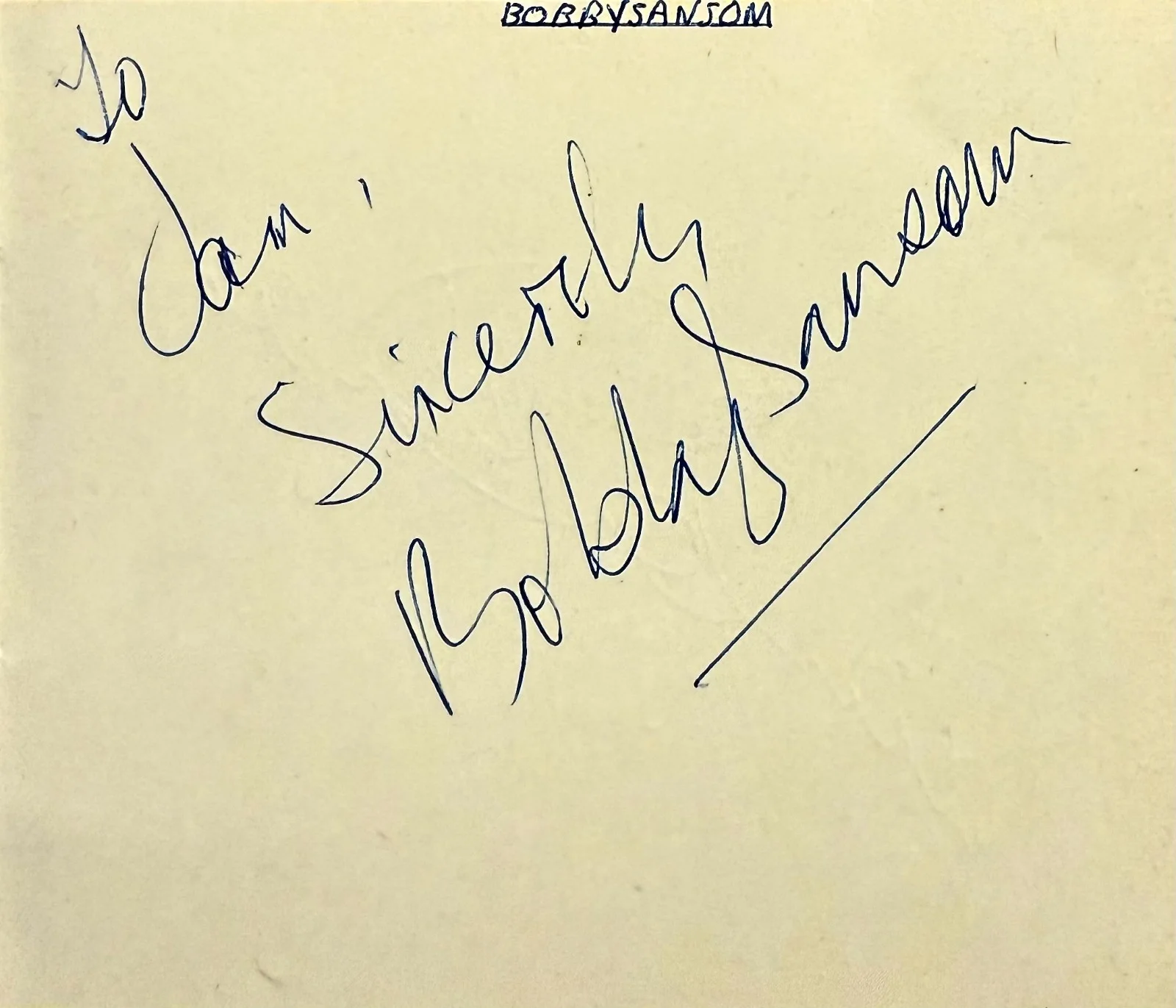 DANNY WILLIAMS & BOBBY SANSOM Dual Signed Autographs 3x4 ALBUM PAGE UK SINGERS, изображение 4