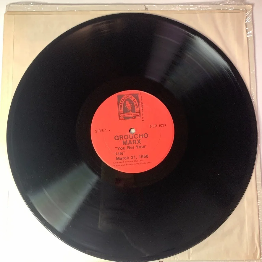 Groucho Marx — Vintage 1953 Groucho Marx Signed Postcard NBC TTM & You Bet Your Life Vinyl LP, изображение 5