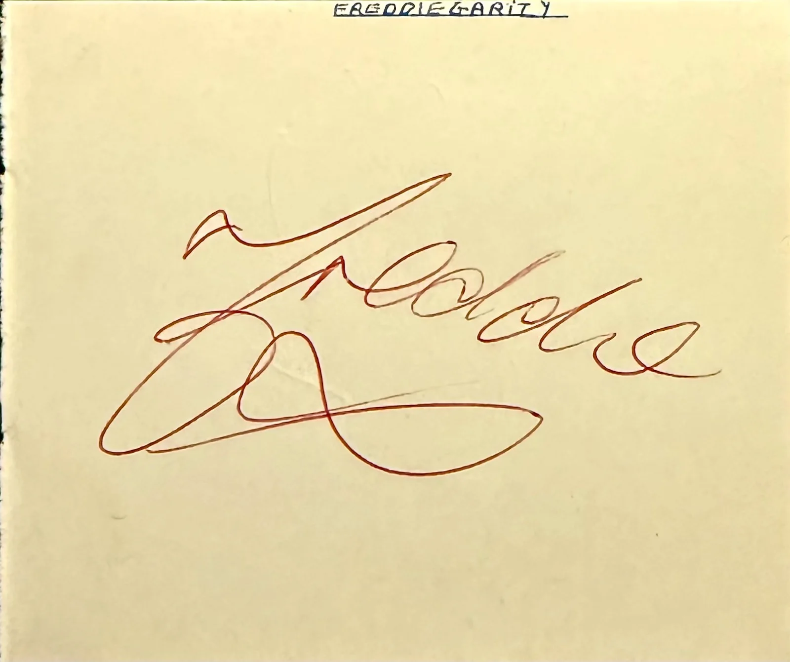 FREDDIE GARRITY & TRINI LOPEZ Dual Signed Autographed 3x4 ALBUM PAGE SINGERS, image 3