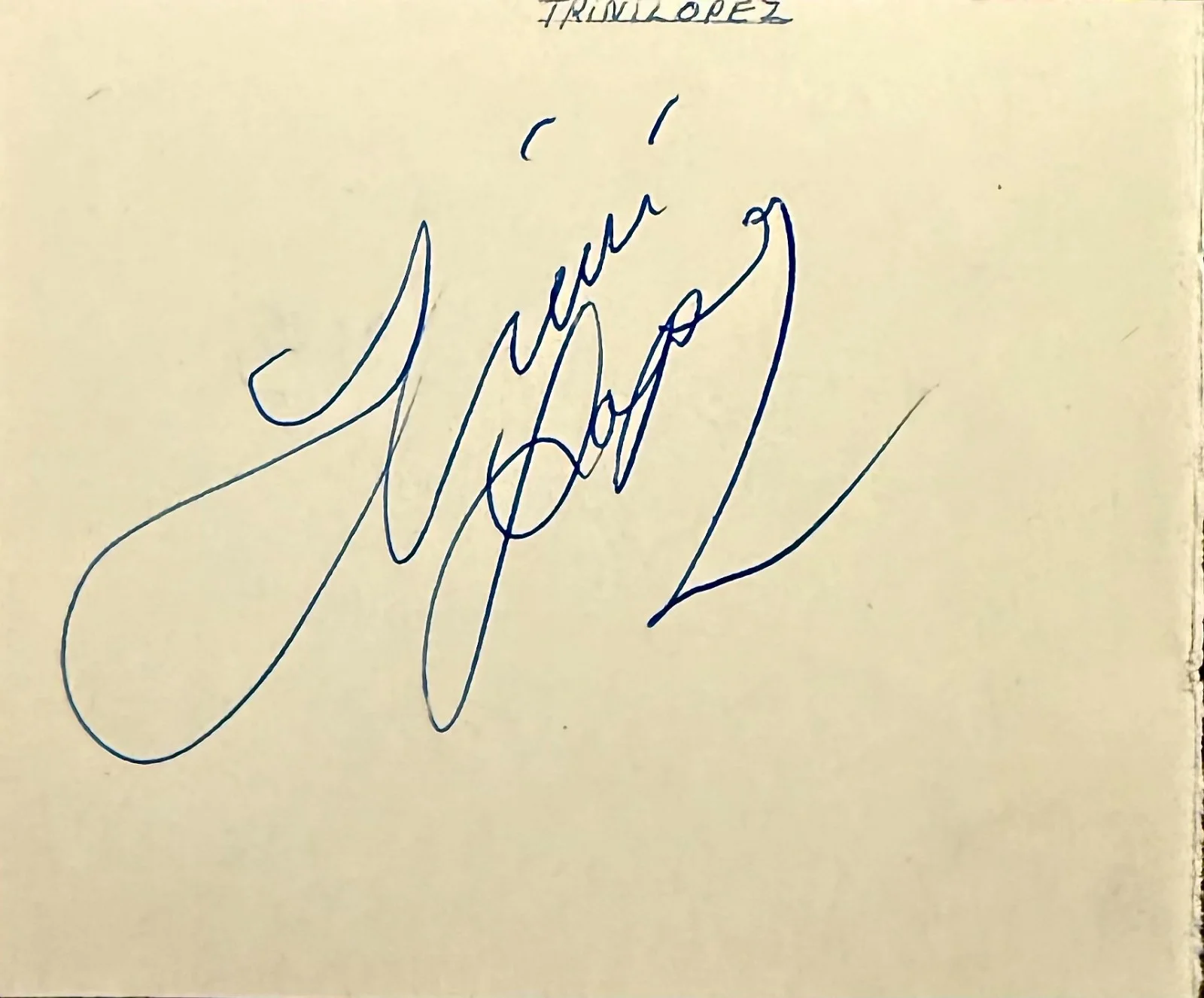 FREDDIE GARRITY & TRINI LOPEZ Dual Signed Autographed 3x4 ALBUM PAGE SINGERS, image 4