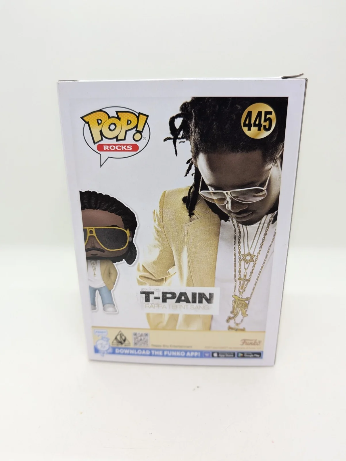 T-Pain Signed T-Pain Funko Pop #445 SWAU #2, image 3