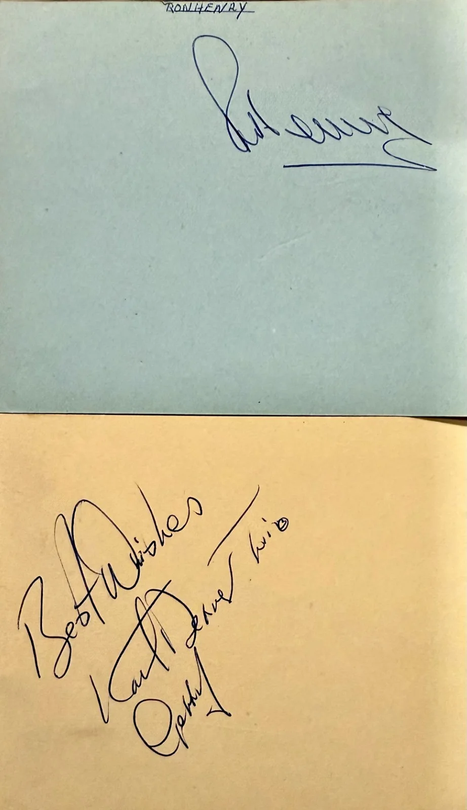 17 total Don Moss, Chris Sandford, Harry Carpenter, Ron Henry — AUTOGRAPH LOT (1 7) BRITISH FILM Cricketers Singers Chris Sandford ALBUM PAGES, изображение 4