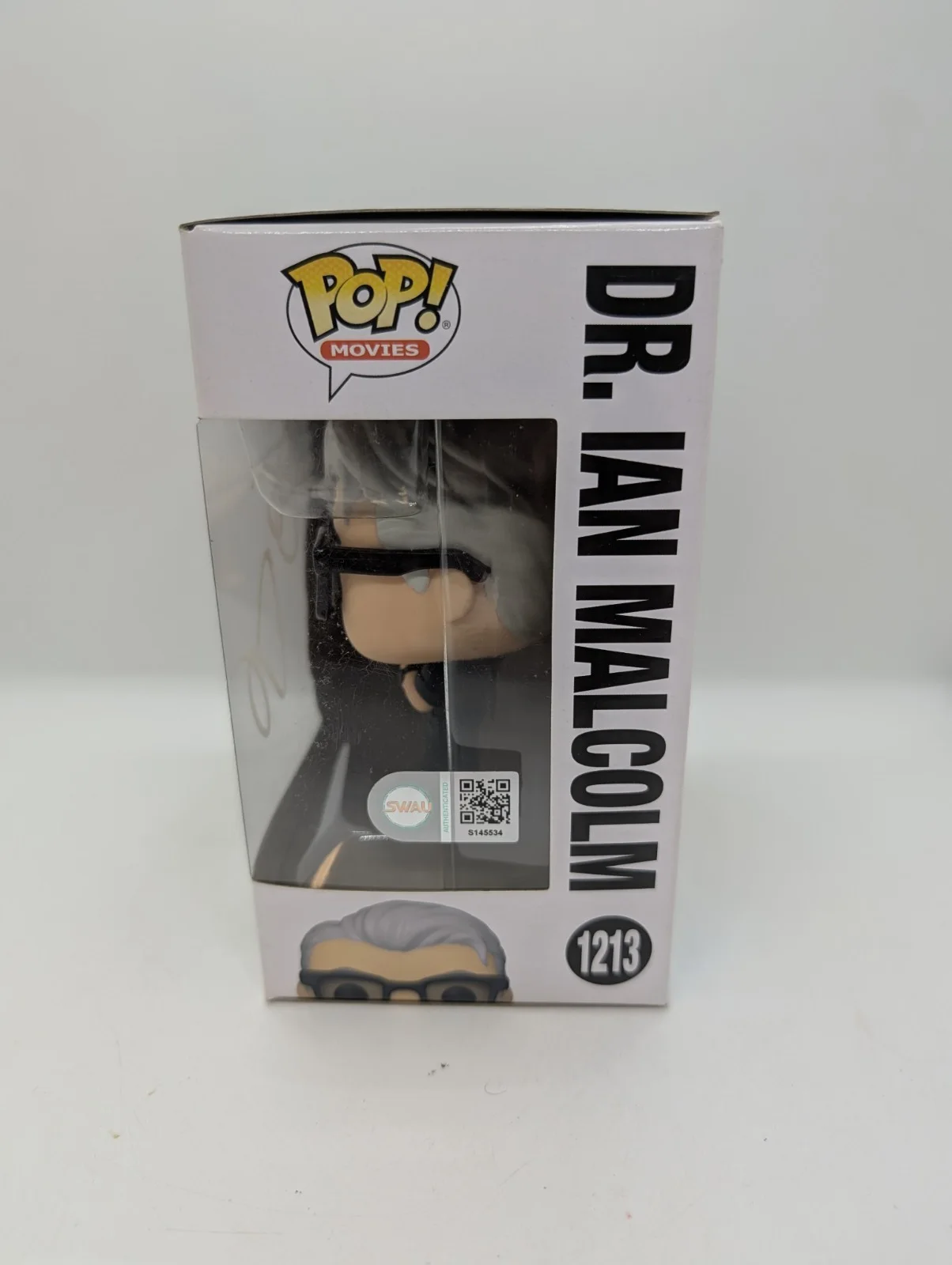 jeff goldblum — Jeff Goldblum Signed Jurassic World Dominion Dr Ian Malcolm Funko Pop #1213 SWAU, изображение 2