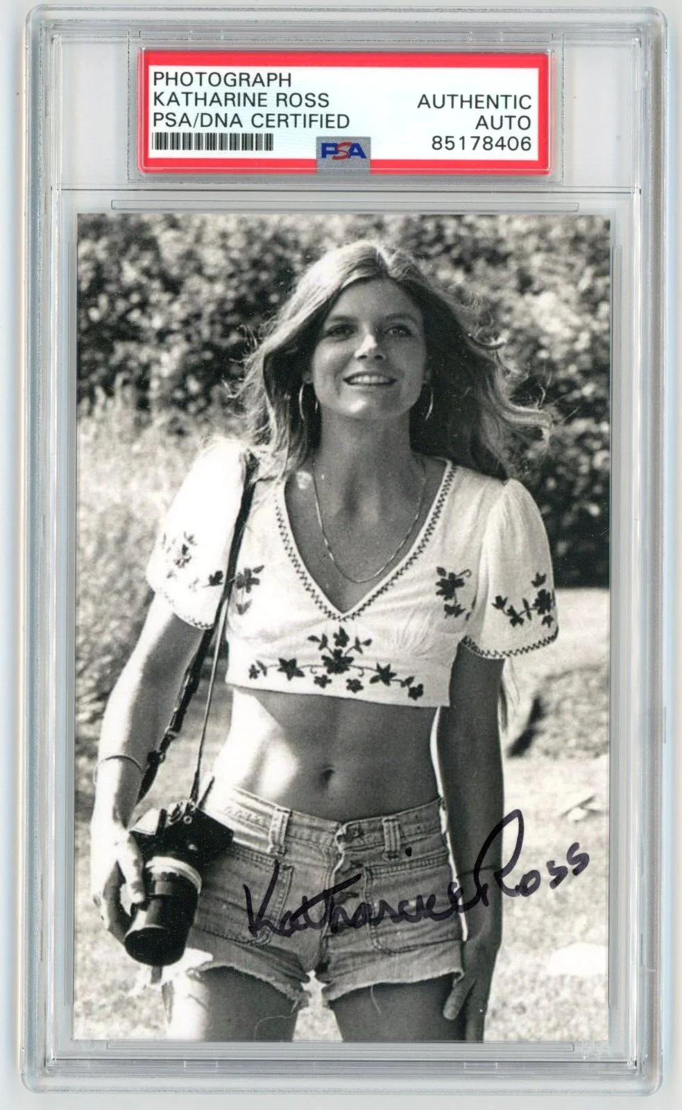 Katharine Ross — KATHARINE ROSS Signed Photo - The Graduate, Butch Cassidy 60s 70s Actress -PSA