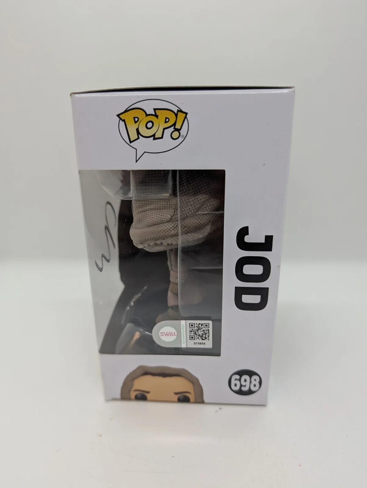 Jude law — Jude Law Signed Star Wars Skeleton Crew Jod Funko Pop #698 SWAU, image 2