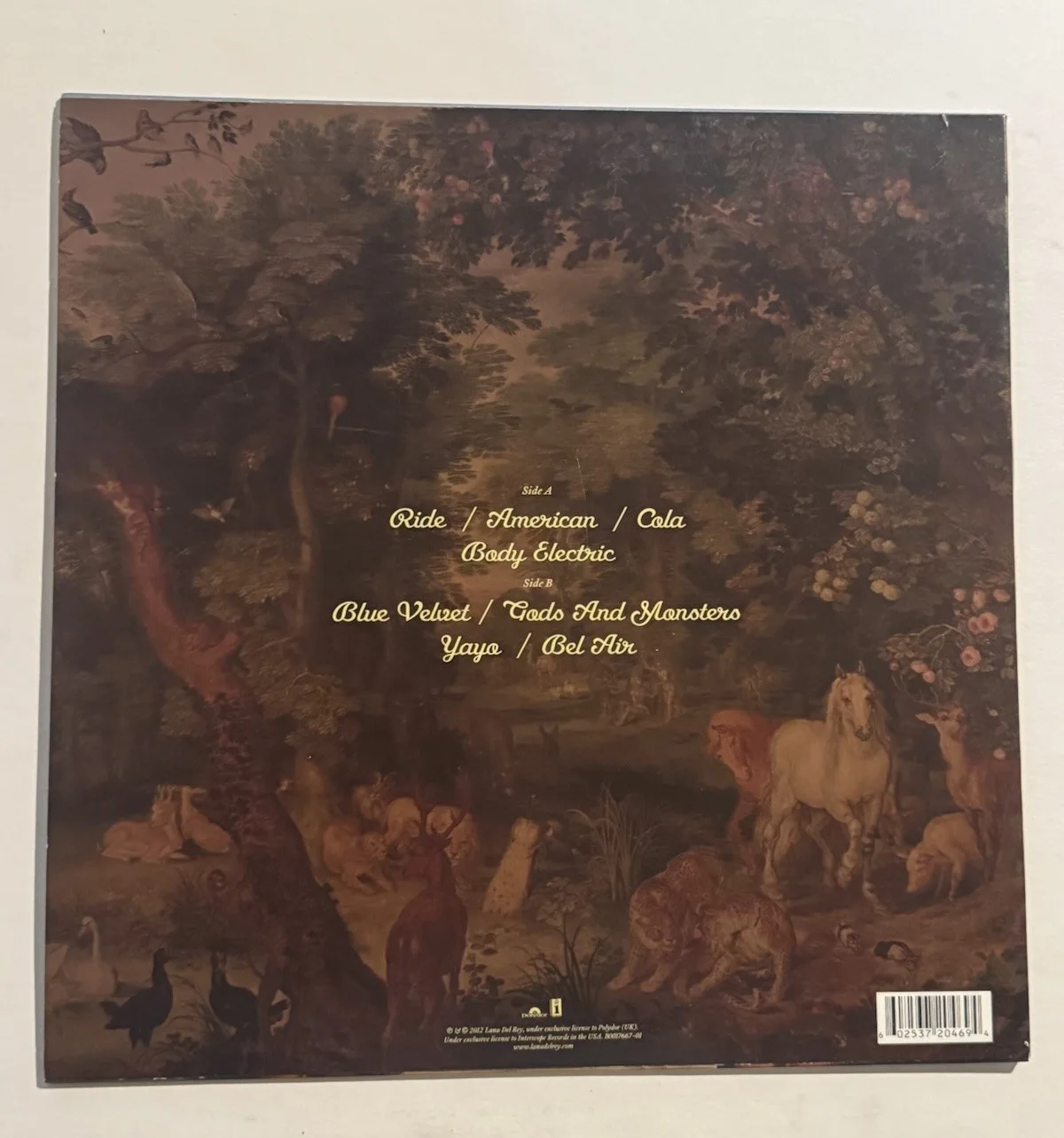 LANA DEL REY HAND SIGNED PARADISE LP VINYL RECORD ALBUM RARE COA, image 2