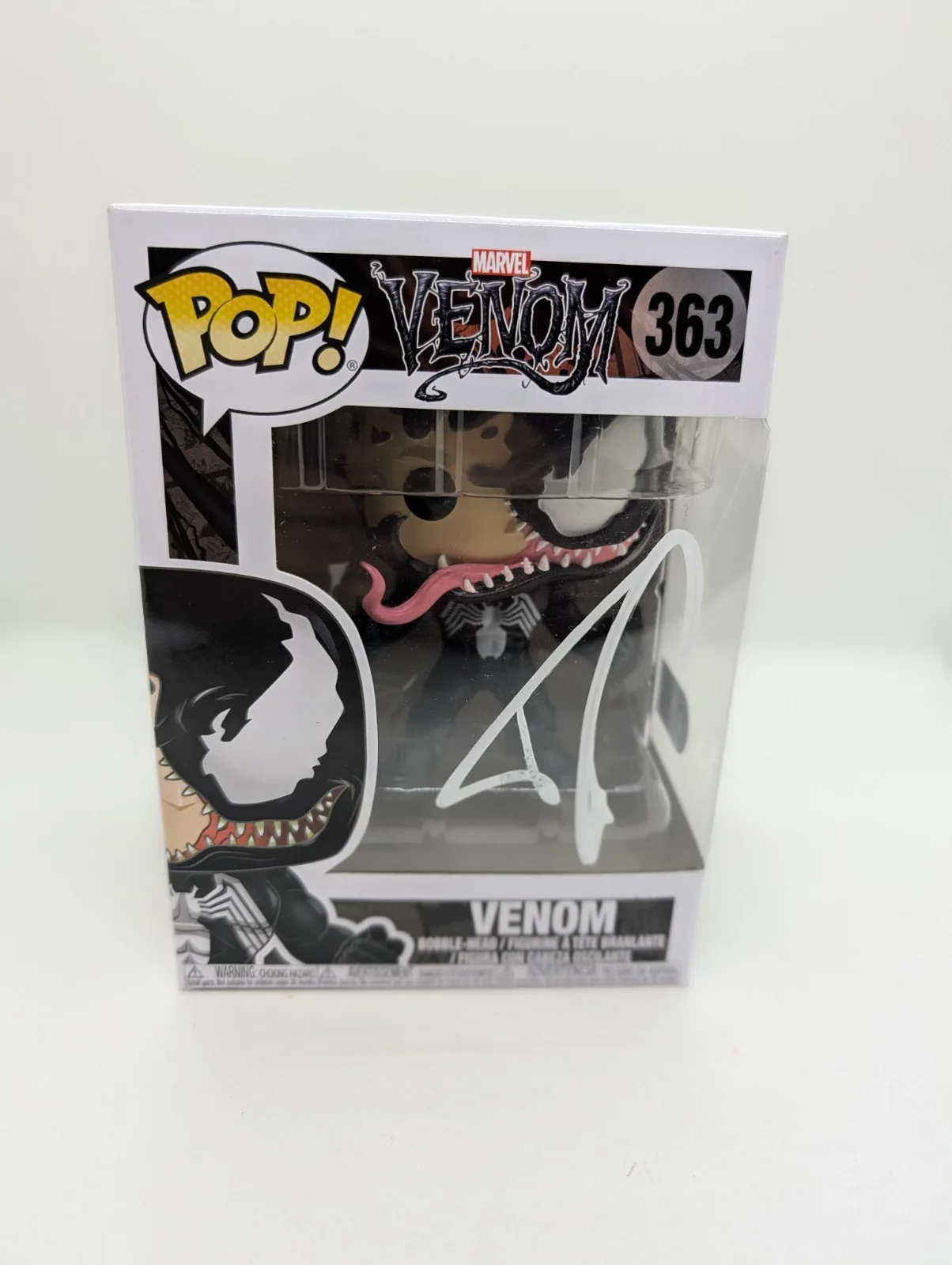topher grace — Topher Grace Signed Marvel Venom Spider-Man 3 Funko Pop #363 SWAU