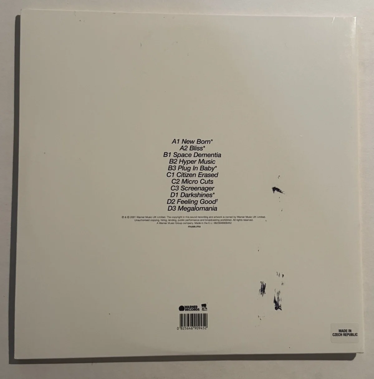 MUSE FULL BAND SIGNED VINYL ALBUM RECORD AUTOGRAPHED RARE MATT BELLAMY COA, image 2