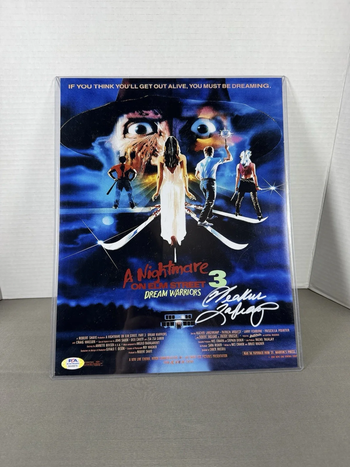 Heather Langenkamp — Heather Langenkamp Nancy A Nightmare on Elm Street 3 Signed 11x14 Photo PSA