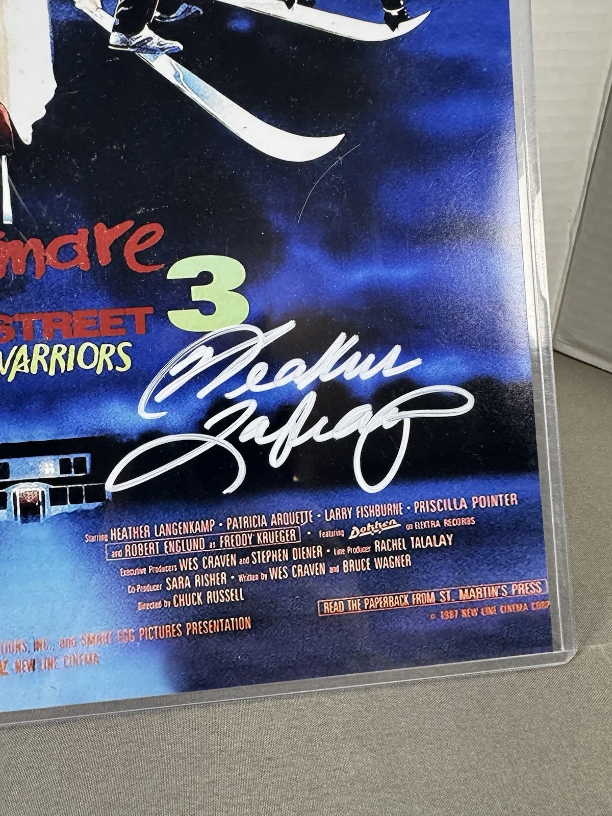 Heather Langenkamp — Heather Langenkamp Nancy A Nightmare on Elm Street 3 Signed 11x14 Photo PSA, image 2