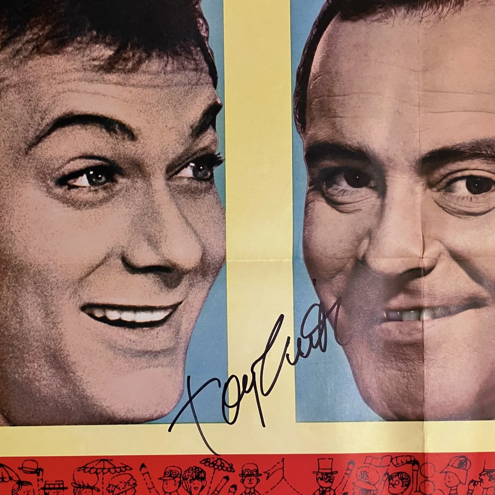 Tony Curtis — TONY CURTIS Signed 1965 “THE GREAT RACE” Poster / Original One Sheet NSS #65/231, image 5