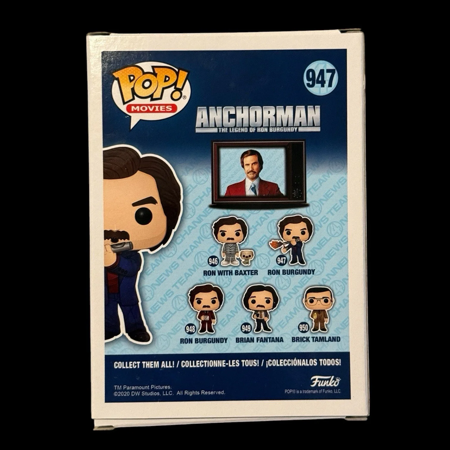 Will Ferrell Signed Ron Burgundy Funko Pop #947 BAS Beckett COA Autograph SDCC, image 3