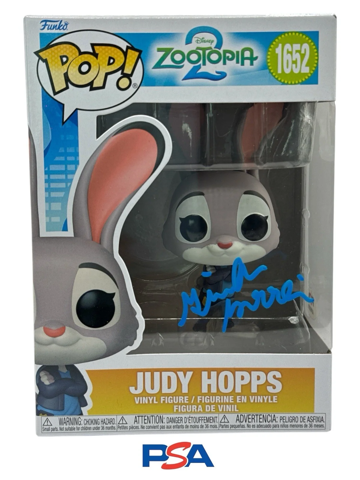 Ginnifer Goodwin — Ginnifer Goodwin Autograph Signed Zootopia 2 Judy Hopps Funko Pop with PSA COA