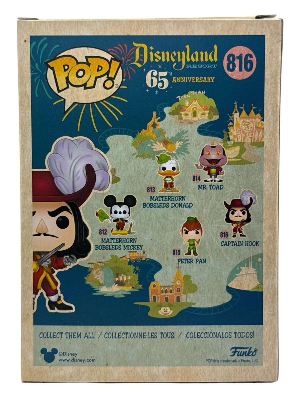 Dustin Hoffman — Dustin Hoffman Signed Disneyland 65th Anniversary Captain Hook Funko Pop PSA COA, изображение 2
