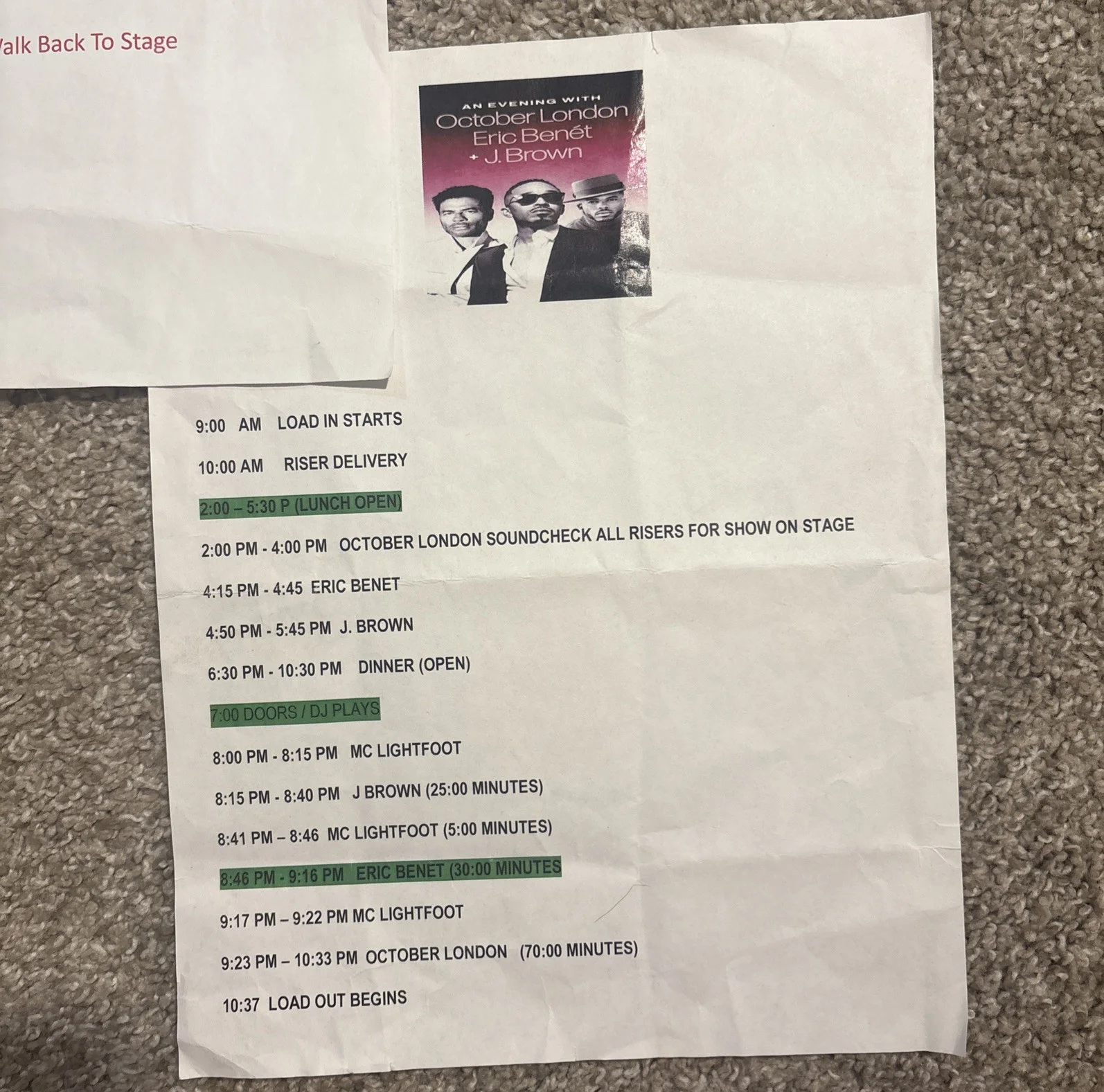 October London Eric Benét + J. Brown Setlist + Tour Itinerary, изображение 3