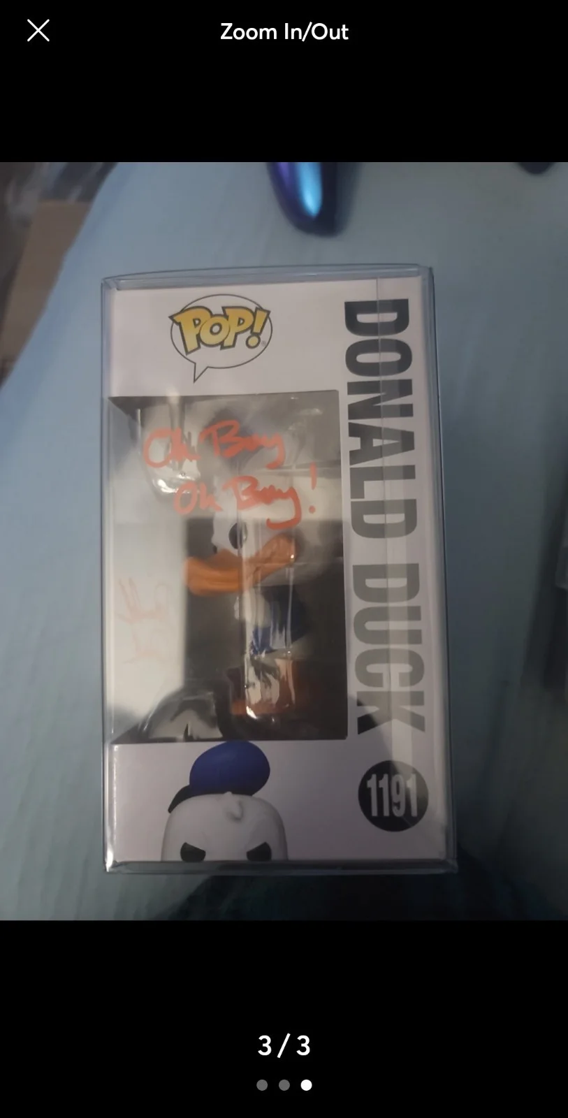Daniel Ross — Daniel Ross Signed Donald Duck Funko Pop!, image 2