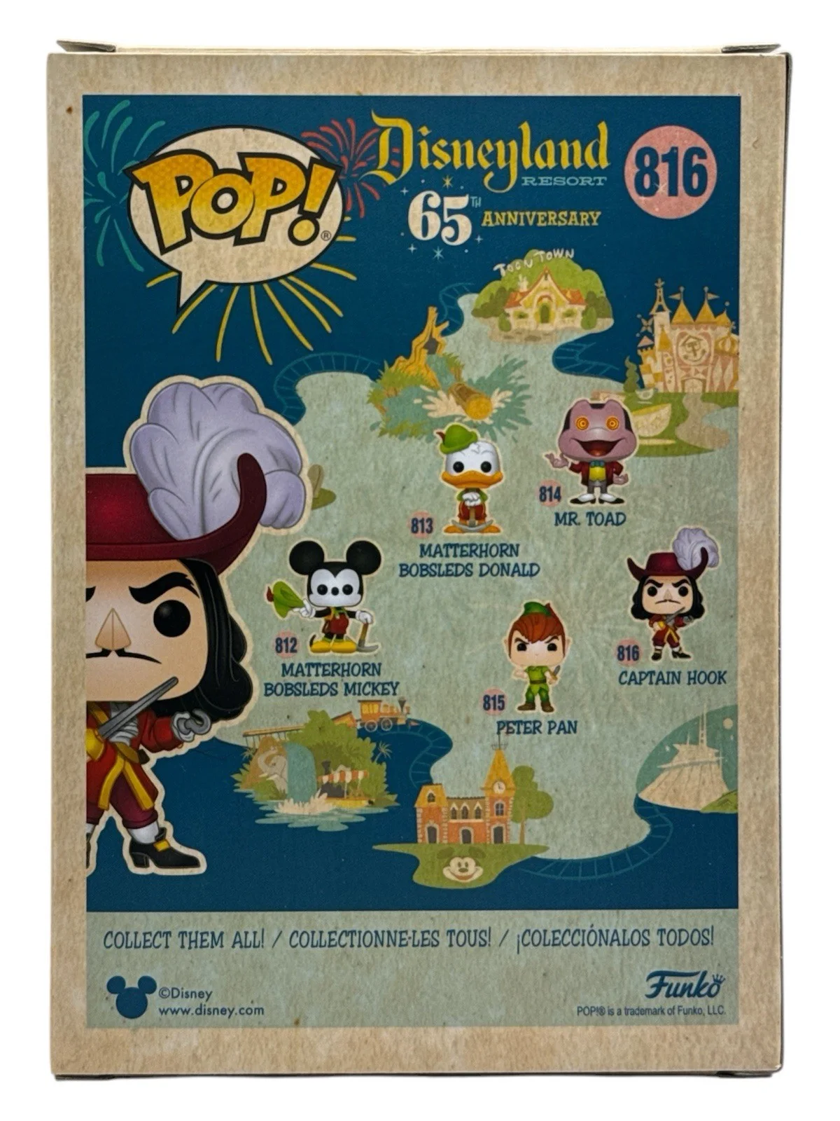 Dustin Hoffman — Dustin Hoffman Signed Disneyland 65th Anniversary Captain Hook Funko Pop PSA COA, изображение 2