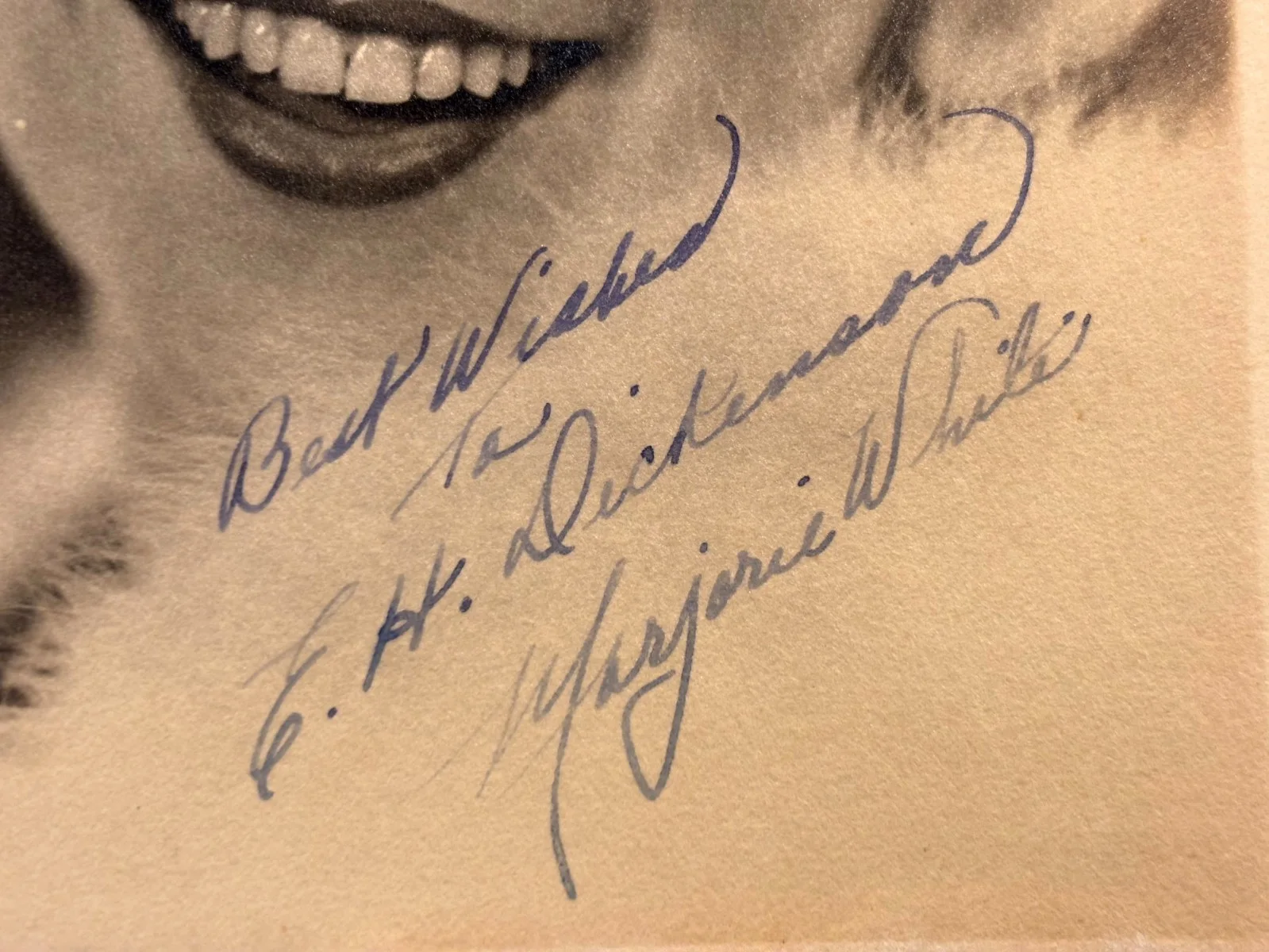 Marjorie White Extremely Rare Very Early Autographed Photo 30s Three Stooges, image 5