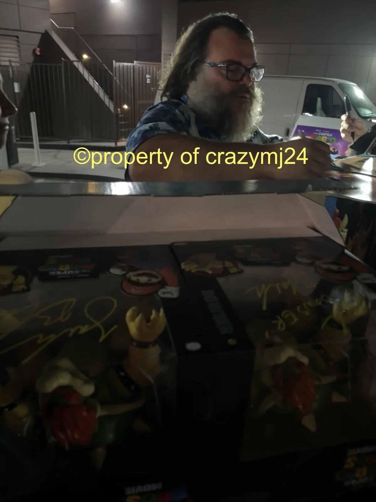 Jack Black Signed Jakks Bowser Toy Figure Super Mario Bros Autograph Proof SWAU, image 2