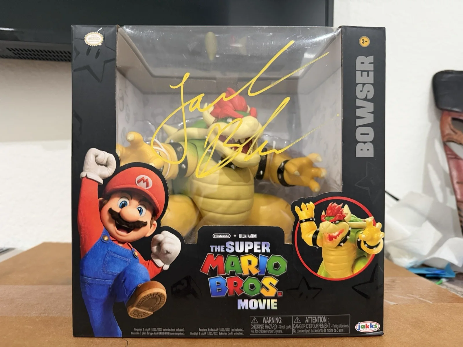 Jack Black Signed Jakks Bowser Toy Figure Super Mario Bros Autograph Proof SWAU, image 4