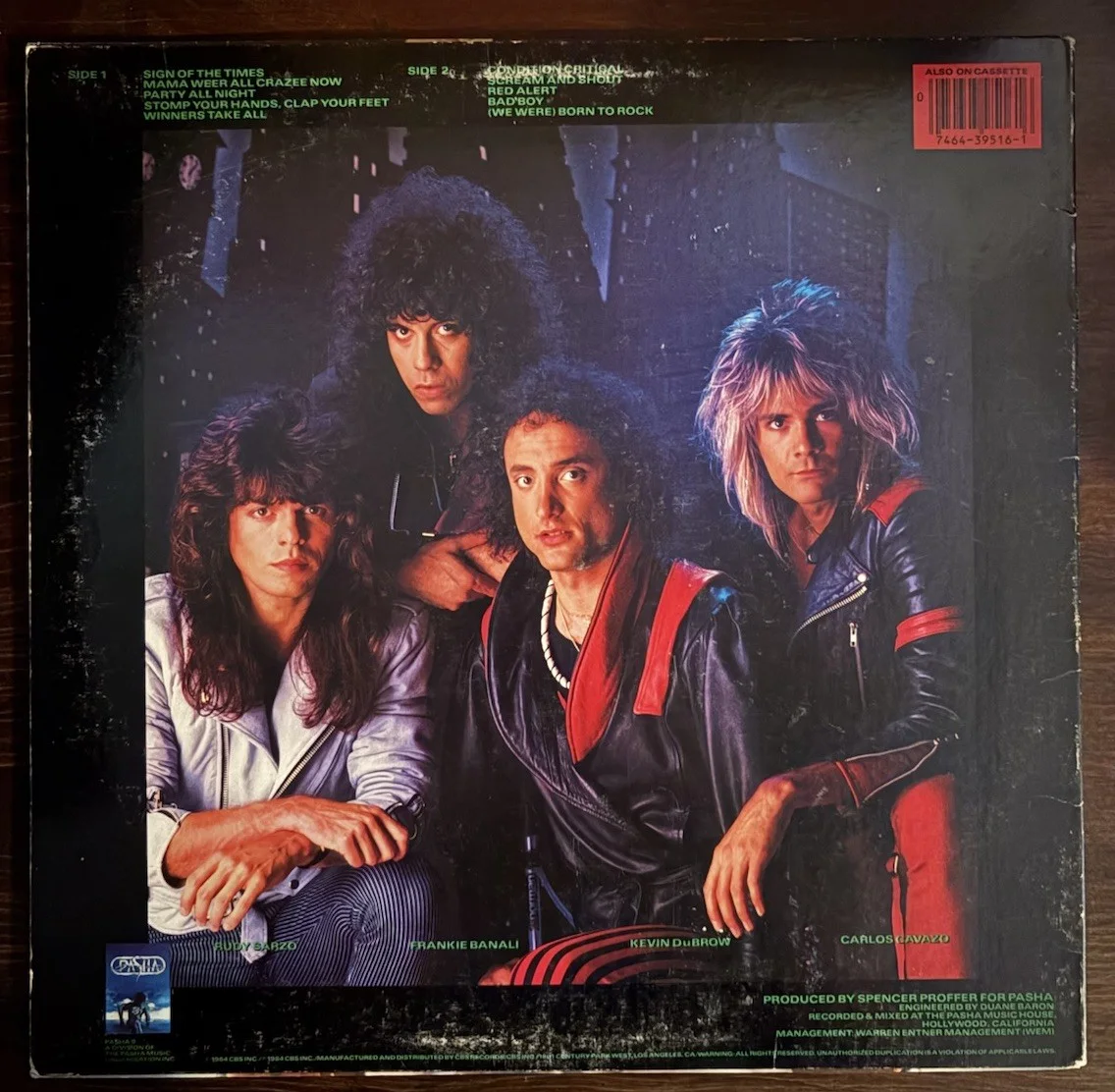 Quiet Riot Condition Critical Vinyl Signed / Autographed by Carlos Cavazo, Rudy, image 2