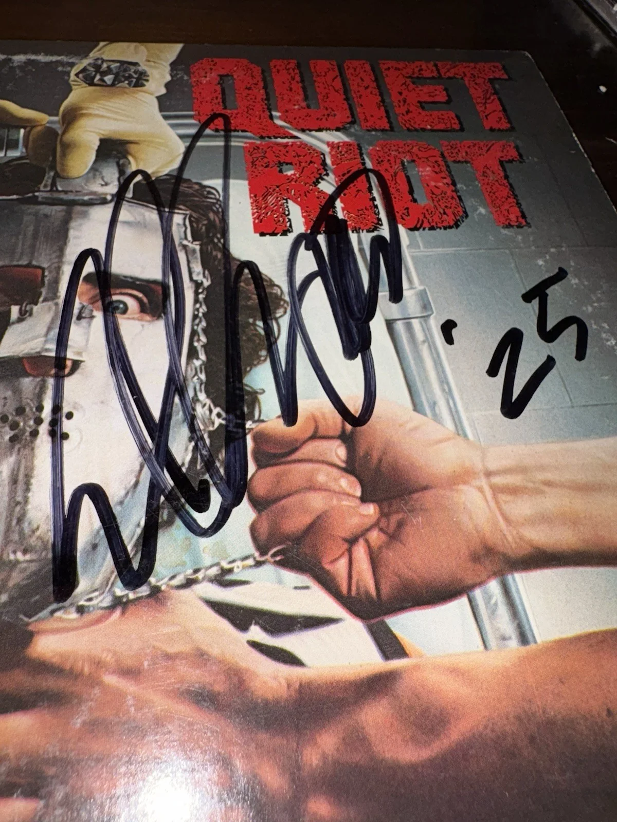 Quiet Riot Condition Critical Vinyl Signed / Autographed by Carlos Cavazo, Rudy, image 4