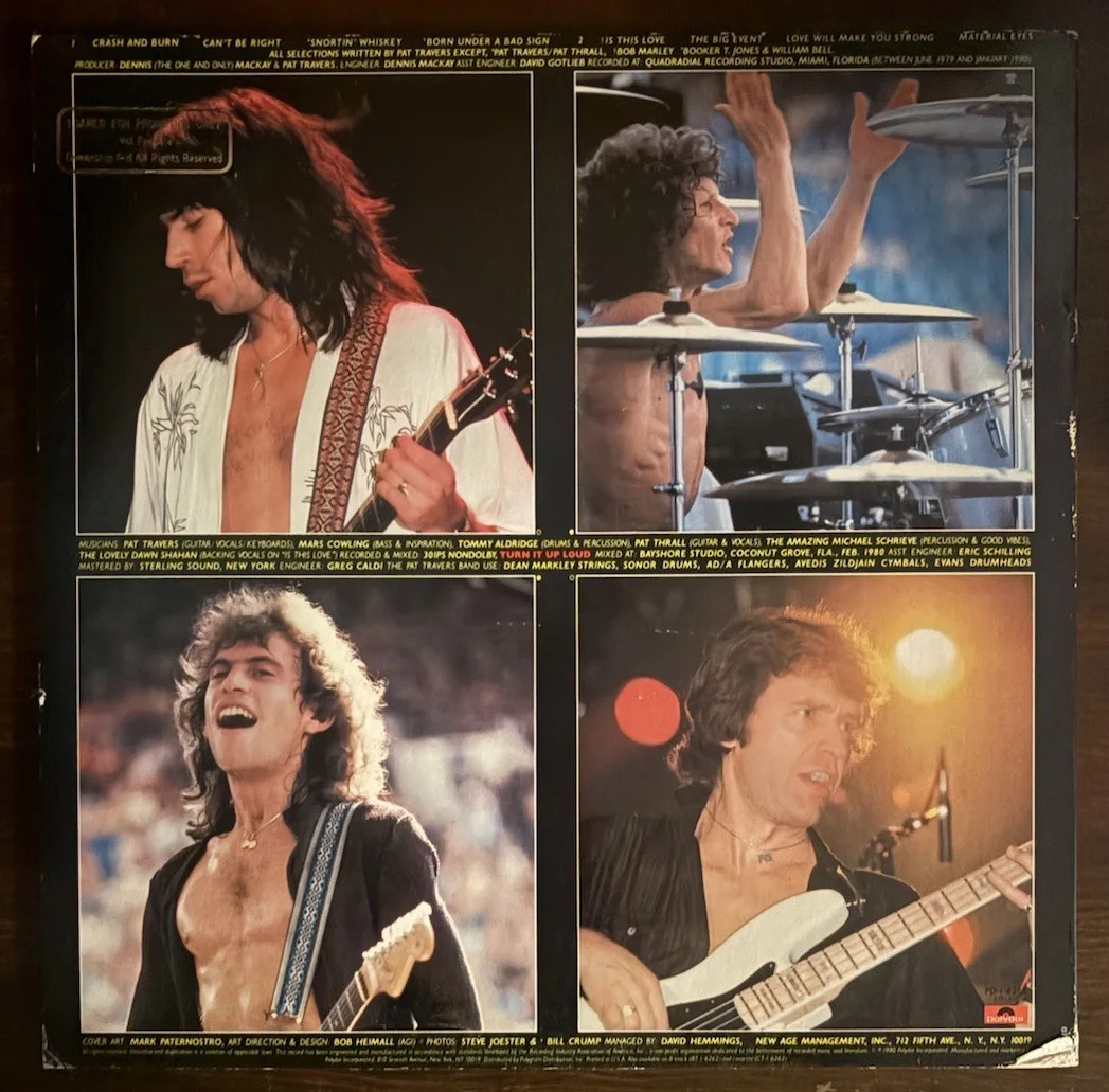 Pat Travers Crash and Burn Vinyl Signed / Autographed by Pat Travers COA, изображение 2