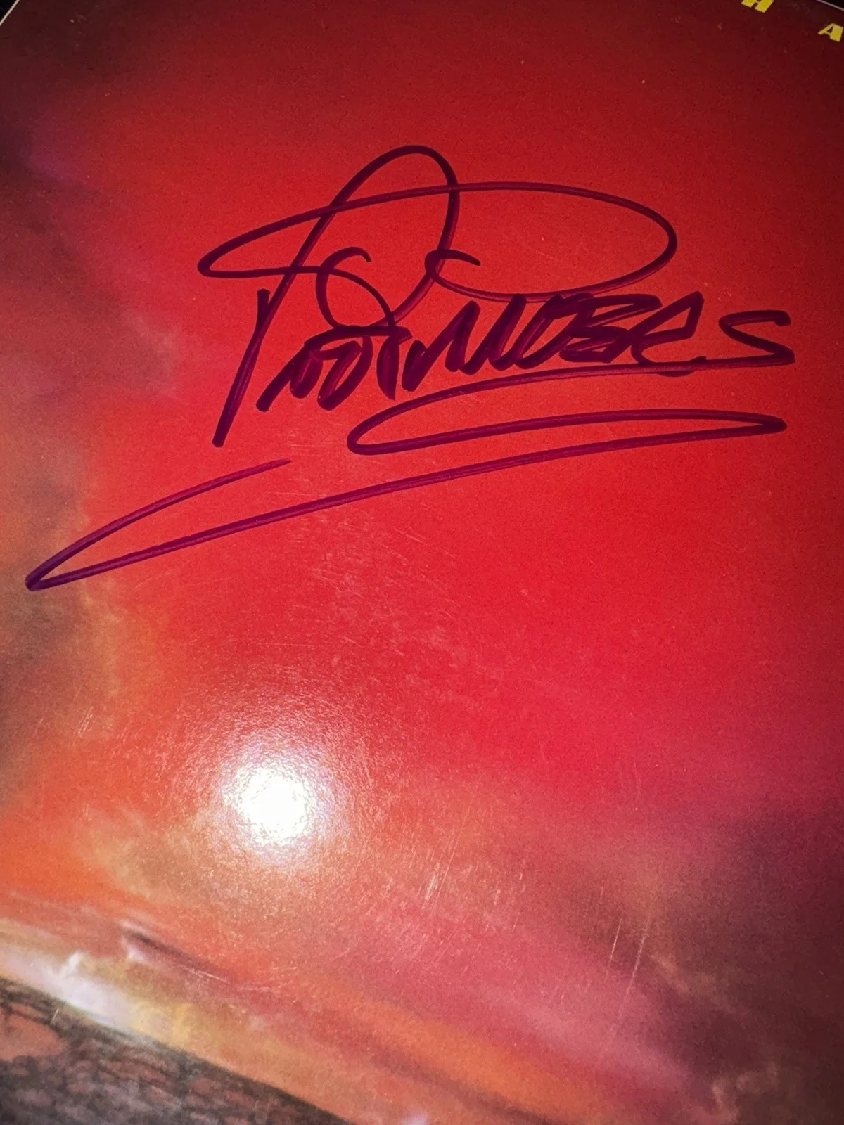 Pat Travers Crash and Burn Vinyl Signed / Autographed by Pat Travers COA, изображение 3