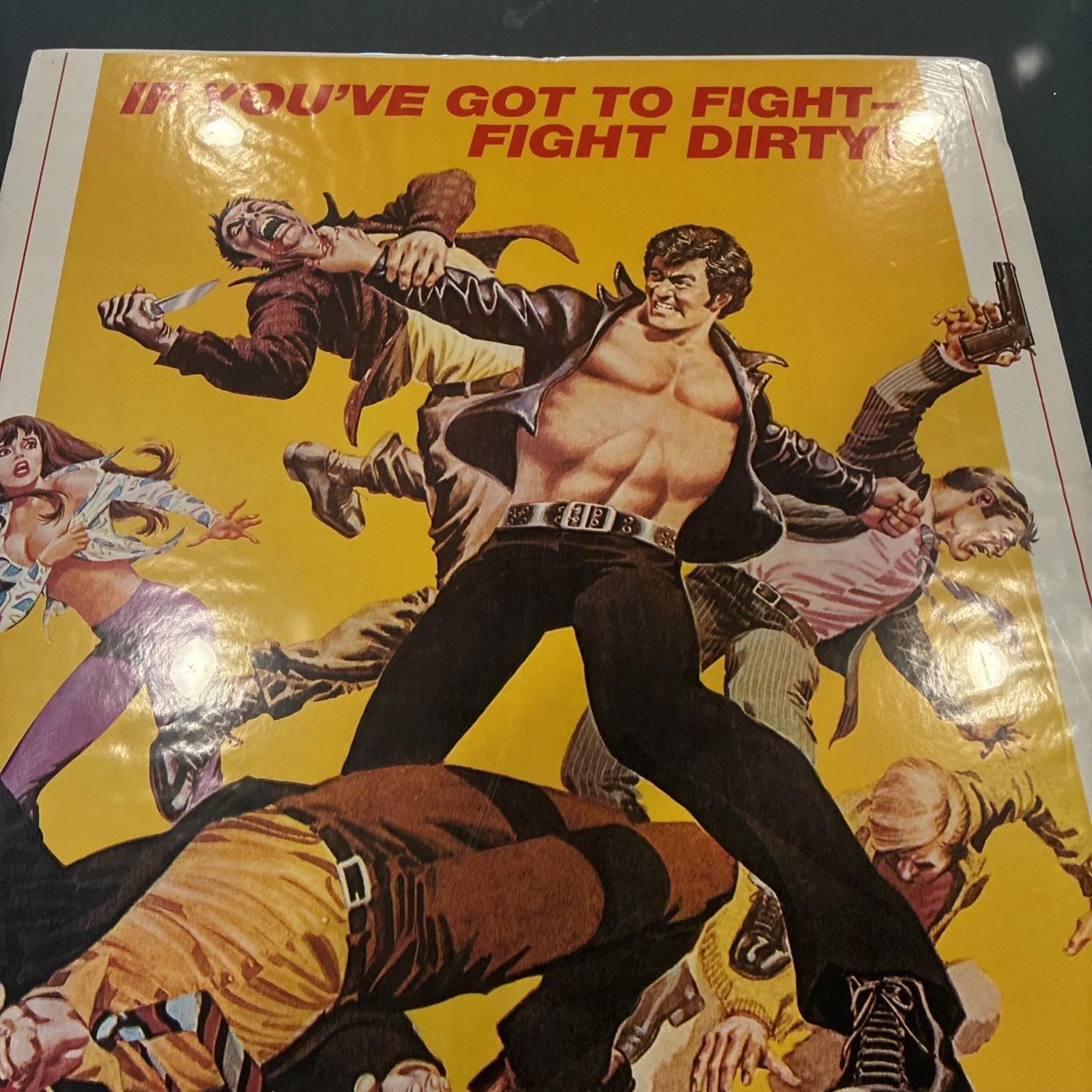 Quinten Tarantino — Sonny Chiba "THE STREET FIGHTER Signed 1975 original movie poster, изображение 2