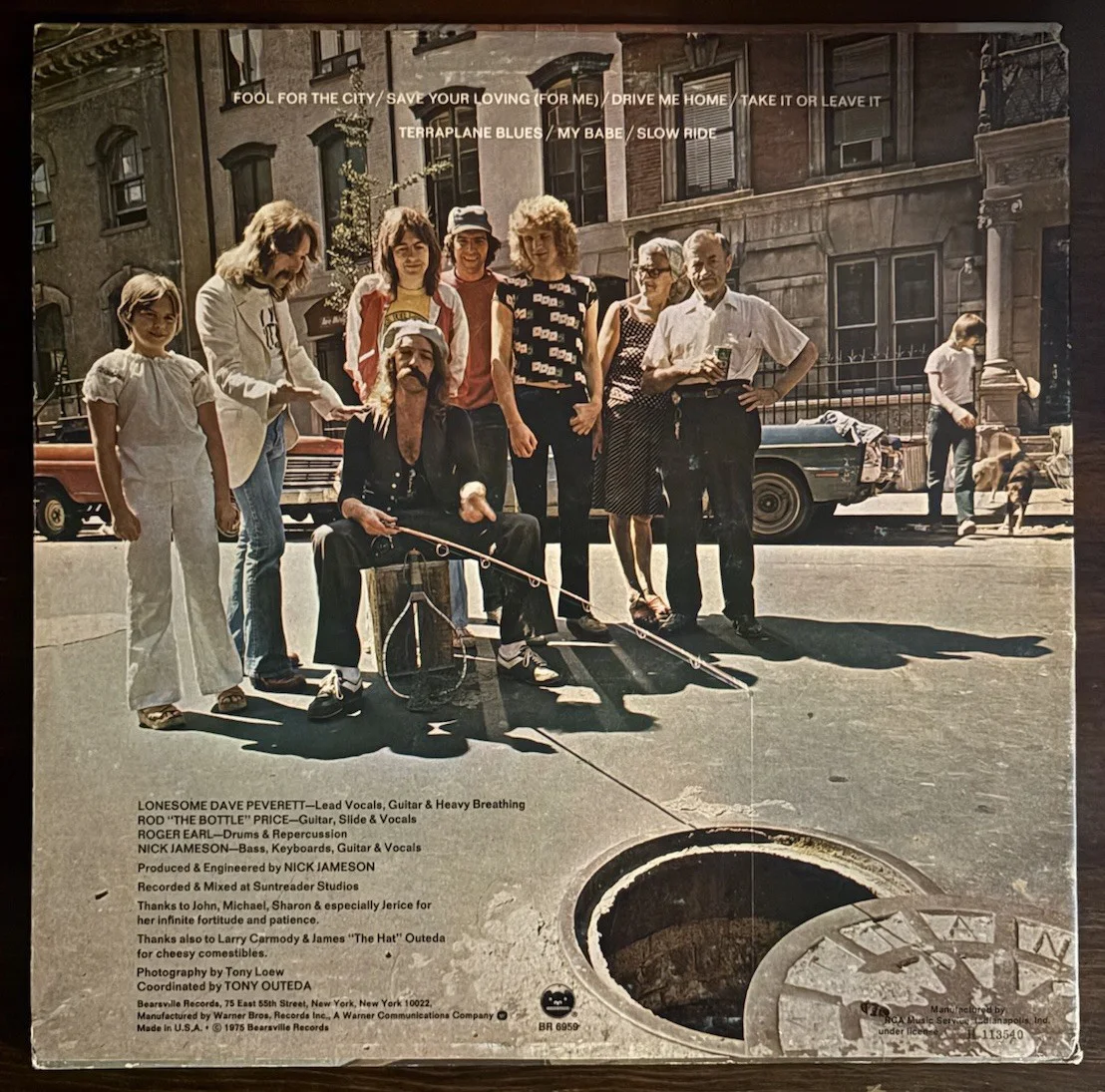 Foghat Fool For The City Vinyl Signed / Autographed by Roger Earl COA, image 2