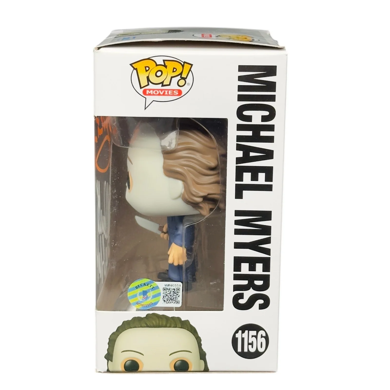 Nick Castle, James Jude Courtney — Nick Castle & James Jude Courtney Signed Michael Myers Funko Pop 1156 Beckett, изображение 2