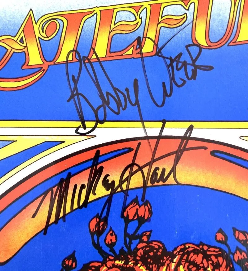 Mickey Hart, Bob Weir — Bob Weir & Mickey Hart Signed Autograph Grateful Dead Album Record LP w/ PSA COA, image 3
