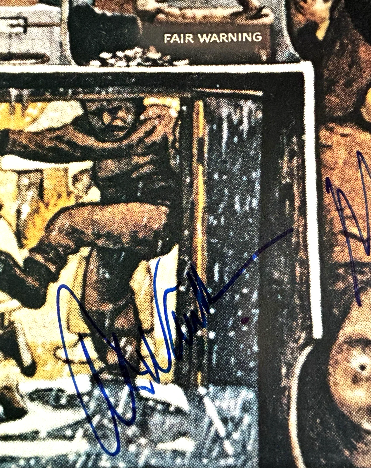 ALEX VAN HALEN & MICHAEL ANTHONY Signed FAIR WARNING LP Vinyl Album PSA DNA COA, изображение 3