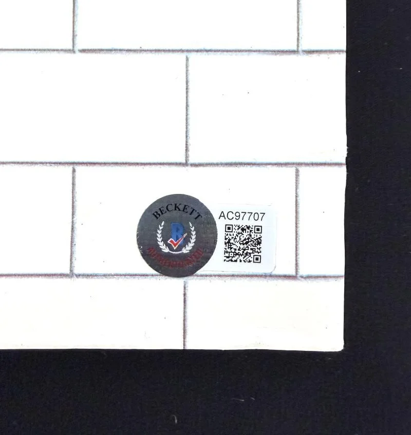 Nick Mason, Roger Waters — Roger Waters +1 Signed Autograph Pink Floyd The Wall Album Record w/ Beckett COA, image 3