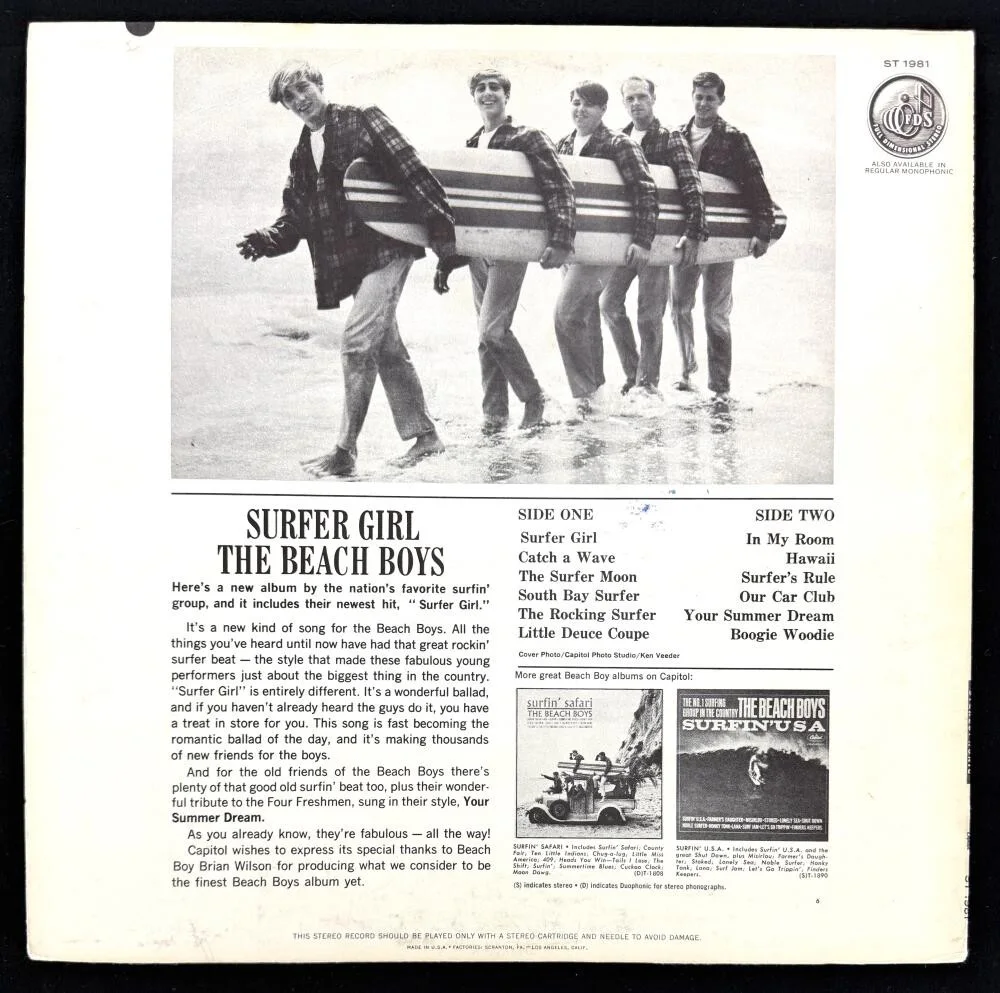 Al Jardine, Mike Love, David Marks, Brian Wilson — Beach Boys Signed Autograph Album Record Brian Wilson Love Jardine Marks Beckett, image 2