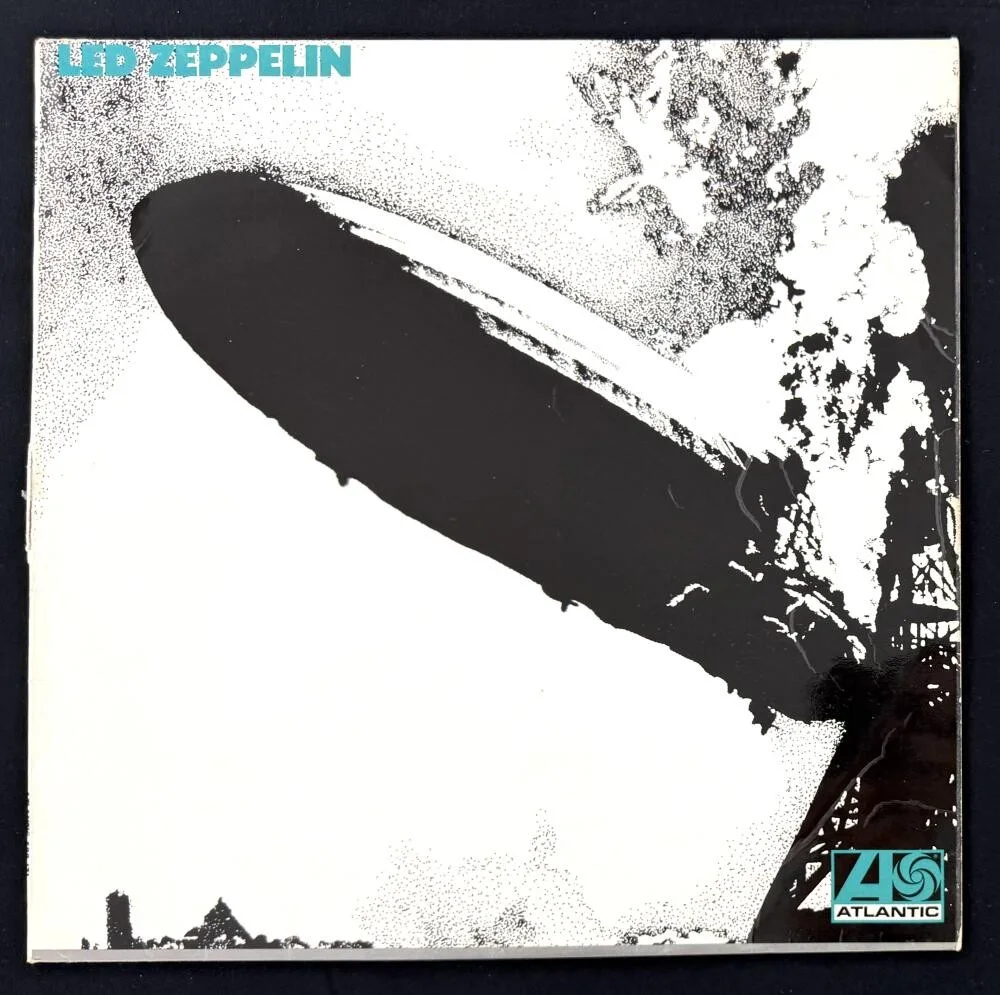 John Bonham, John Paul Jones, Jimmy Page, Robert Plant — Led Zeppelin Full Band Signed Turquoise UK First Press LP John Bonham w/ Beckett, изображение 2
