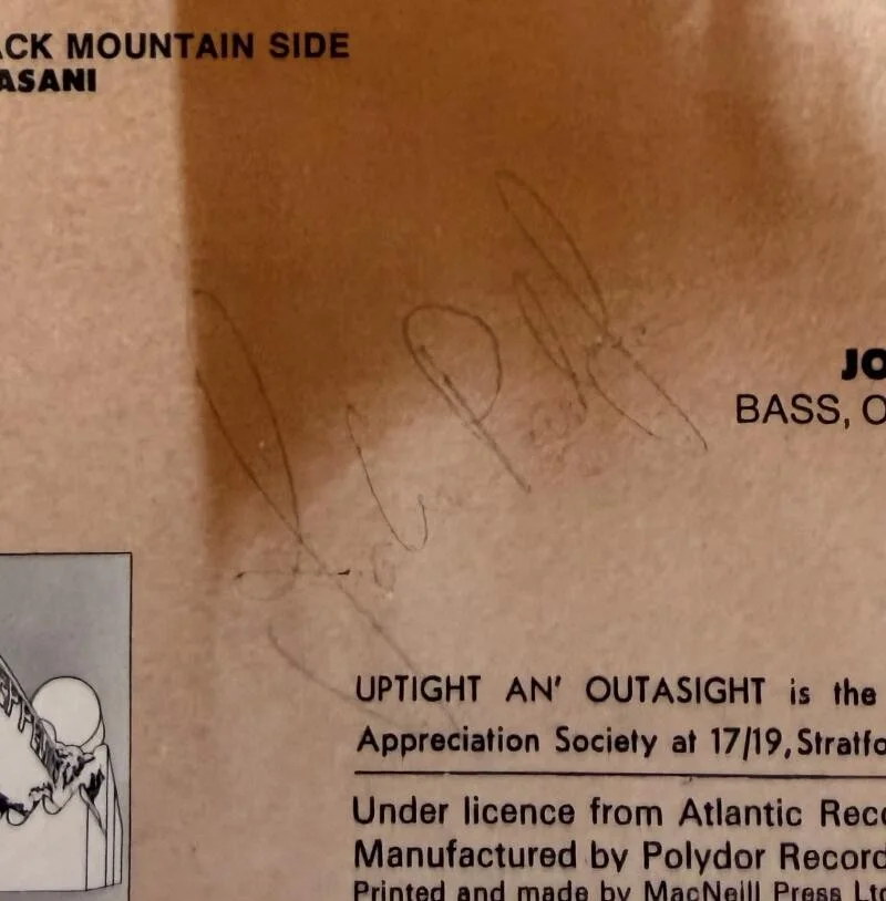 John Bonham, John Paul Jones, Jimmy Page, Robert Plant — Led Zeppelin Full Band Signed Turquoise UK First Press LP John Bonham w/ Beckett, изображение 4