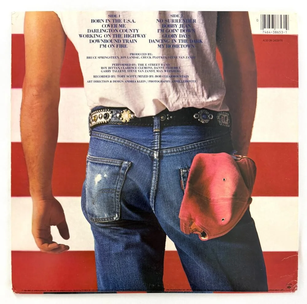 Bruce Springsteen — Bruce Springsteen Signed Autograph Born in the USA Album Record - To Chuck PSA, изображение 2