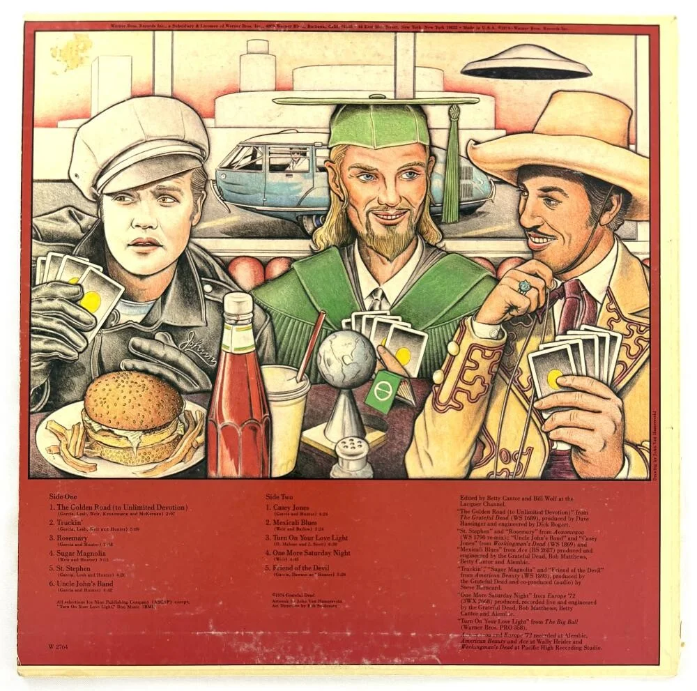 Mickey Hart, Bob Weir — Bob Weir & Mickey Hart Signed Autograph Grateful Dead Album Vinyl Record PSA COA, изображение 2