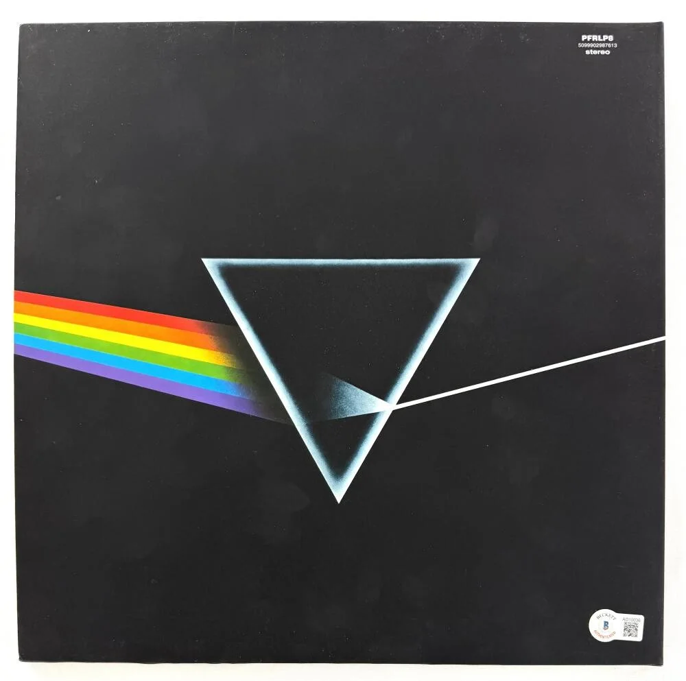 Nick Mason, Roger Waters — Roger Waters & Mason Signed Autograph Dark Side of the Moon Album Record Beckett, изображение 2