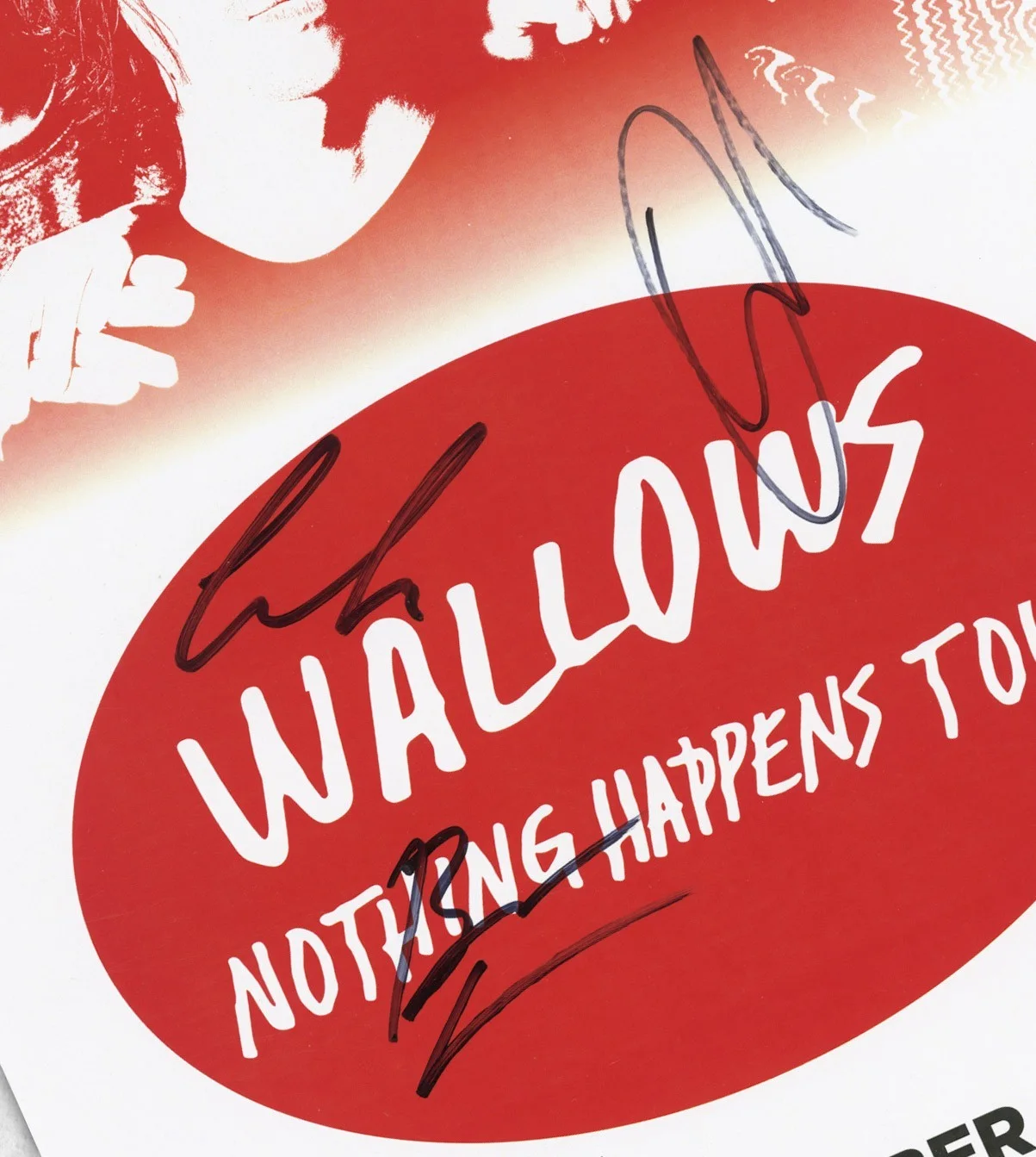 Wallows autographed concert poster Braeden Lemasters, Dylan Minnette, Cole, image 2