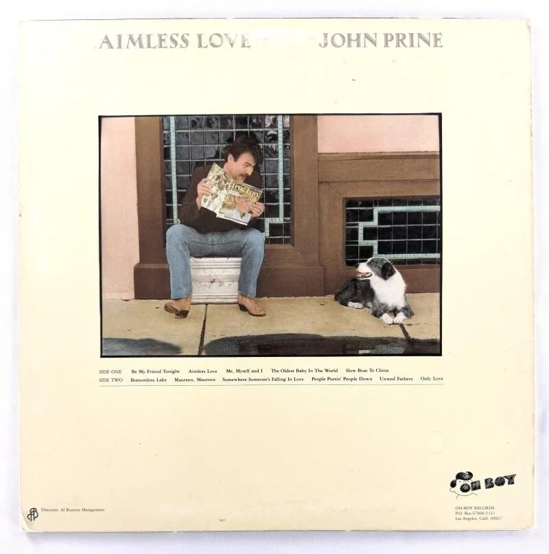 John Prine — John Prine Signed Autograph Aimless Love Album Vinyl Record LP w/ JSA COA, image 2