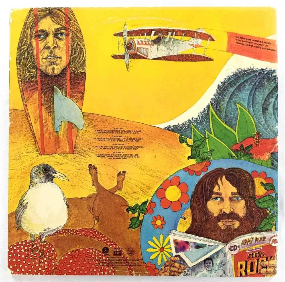 Al Jardine, Bruce Johnston, Mike Love, Brian Wilson — The Beach Boys Signed Autograph Endless Summer Album Record Brian Wilson +3 JSA, изображение 2
