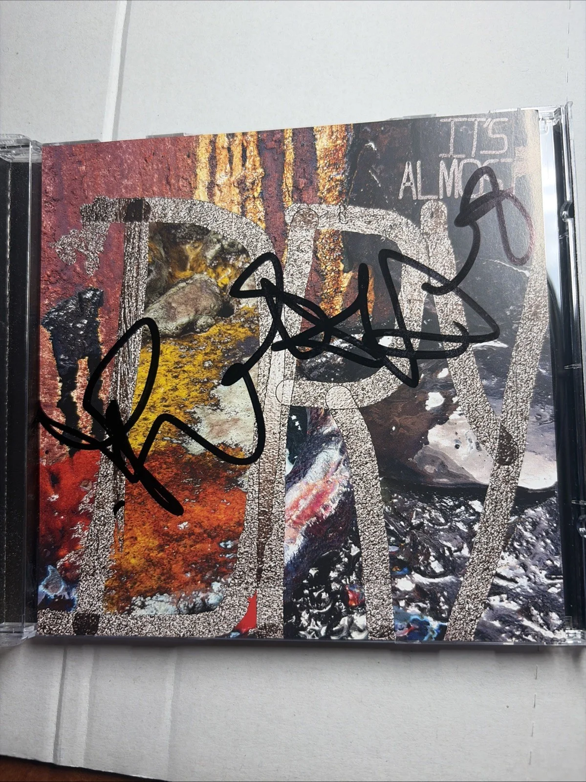 PUSHA T SIGNED IT’S ALMOST DRY CD ALBUM AUTOGRAPH RAPPER Kanye West, image 2