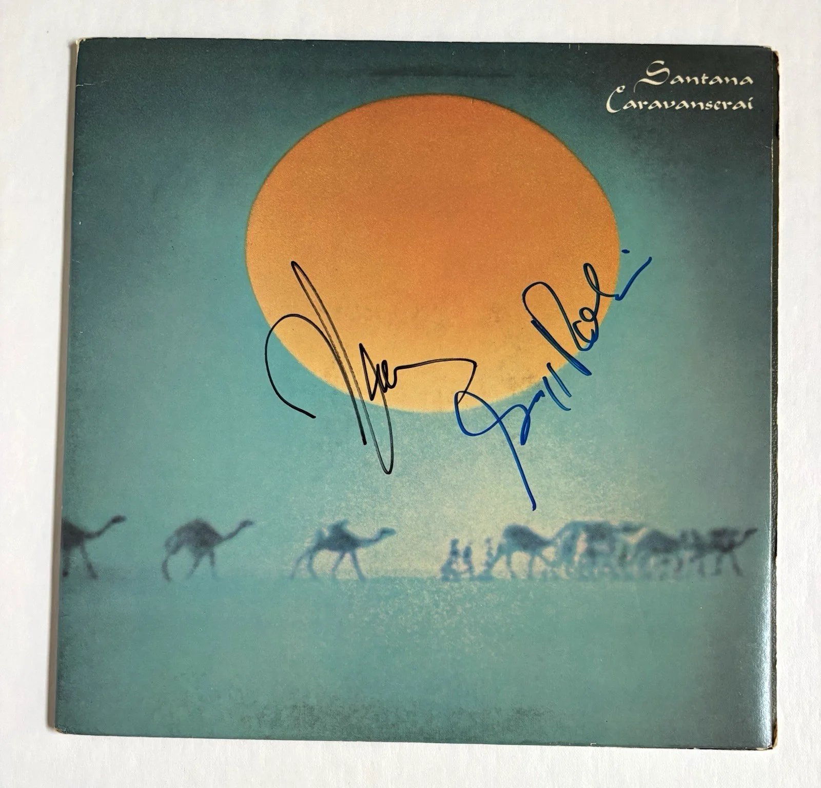 NEAL SCHON & GREGG ROLIE Signed SANTANA LP Vinyl Album PSA DNA COA Caravanserai, изображение 2