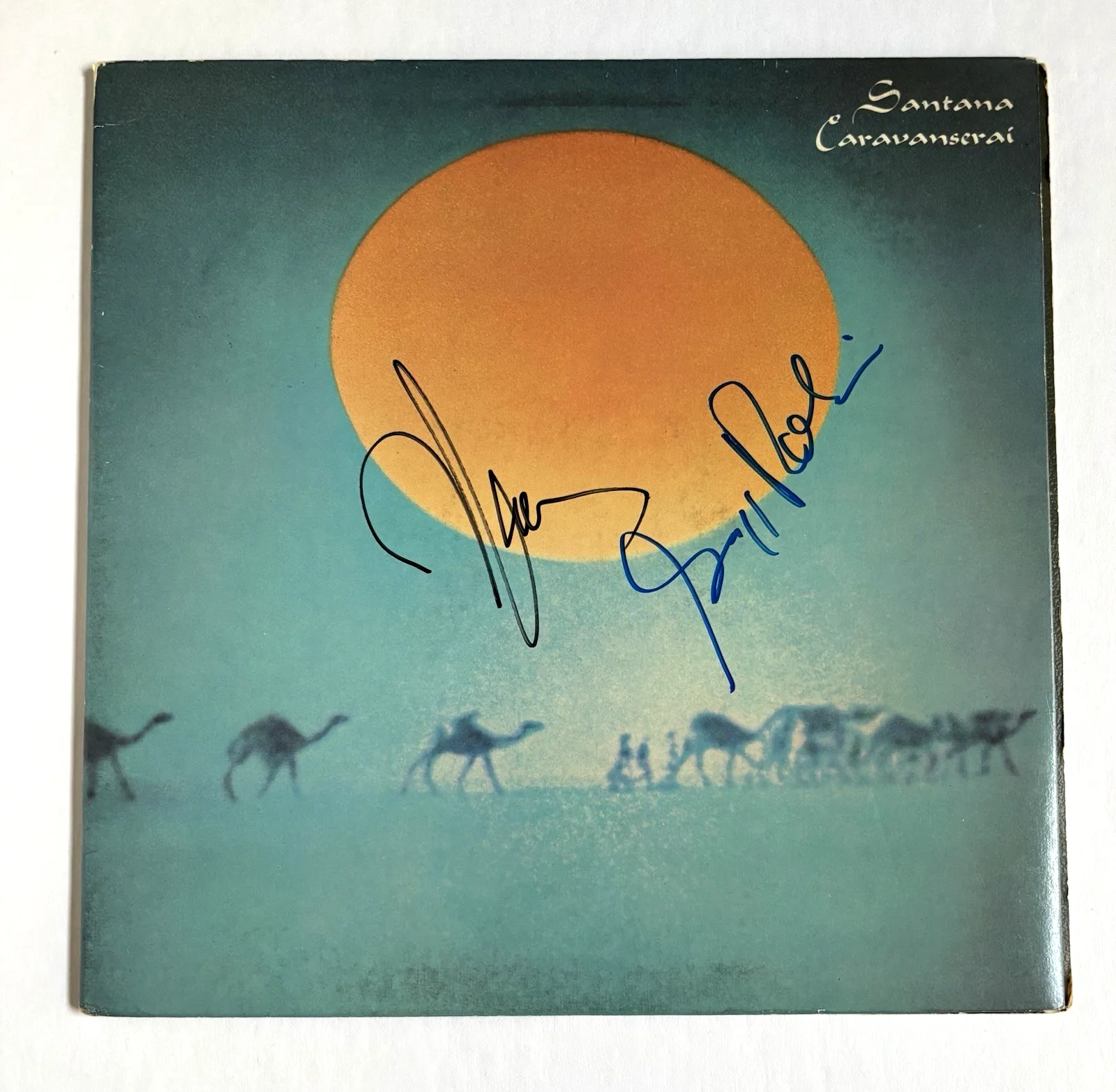 NEAL SCHON & GREGG ROLIE Signed SANTANA LP Vinyl Album PSA DNA COA Caravanserai, изображение 3