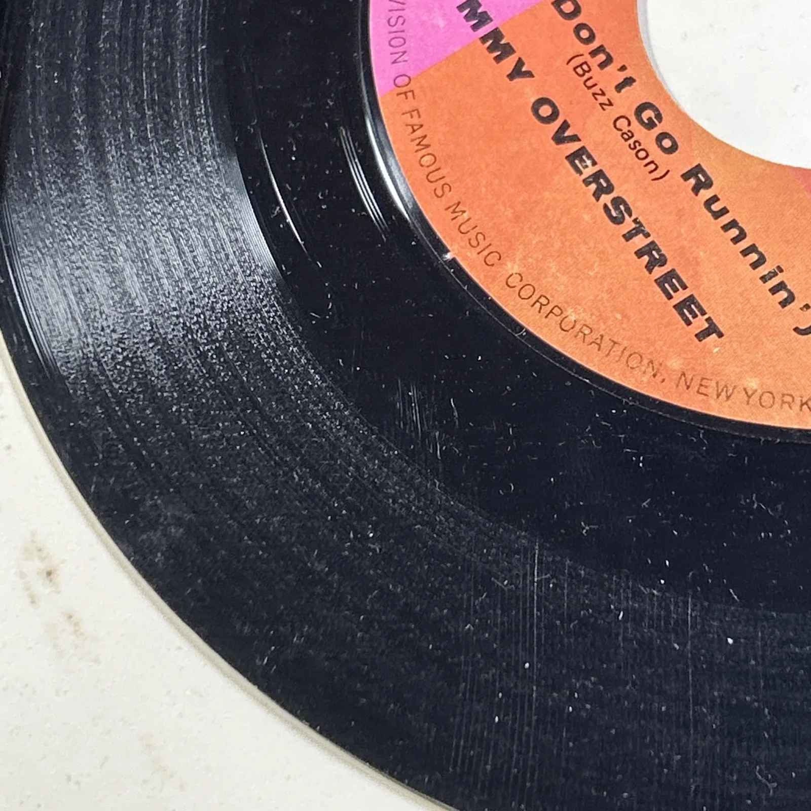 Tommy Overstreet 45 Artist signed Ann (don’t Go Runnin’) Dot Records, image 3