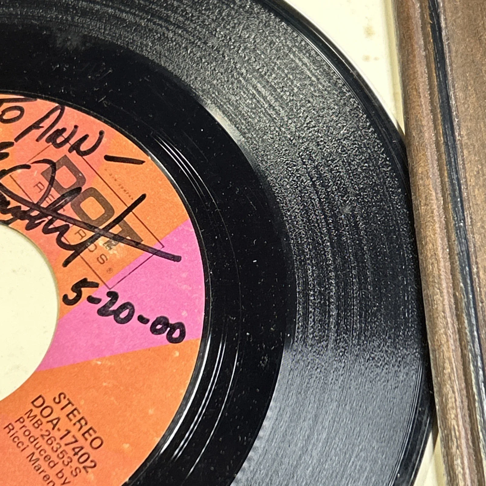 Tommy Overstreet 45 Artist signed Ann (don’t Go Runnin’) Dot Records, image 5