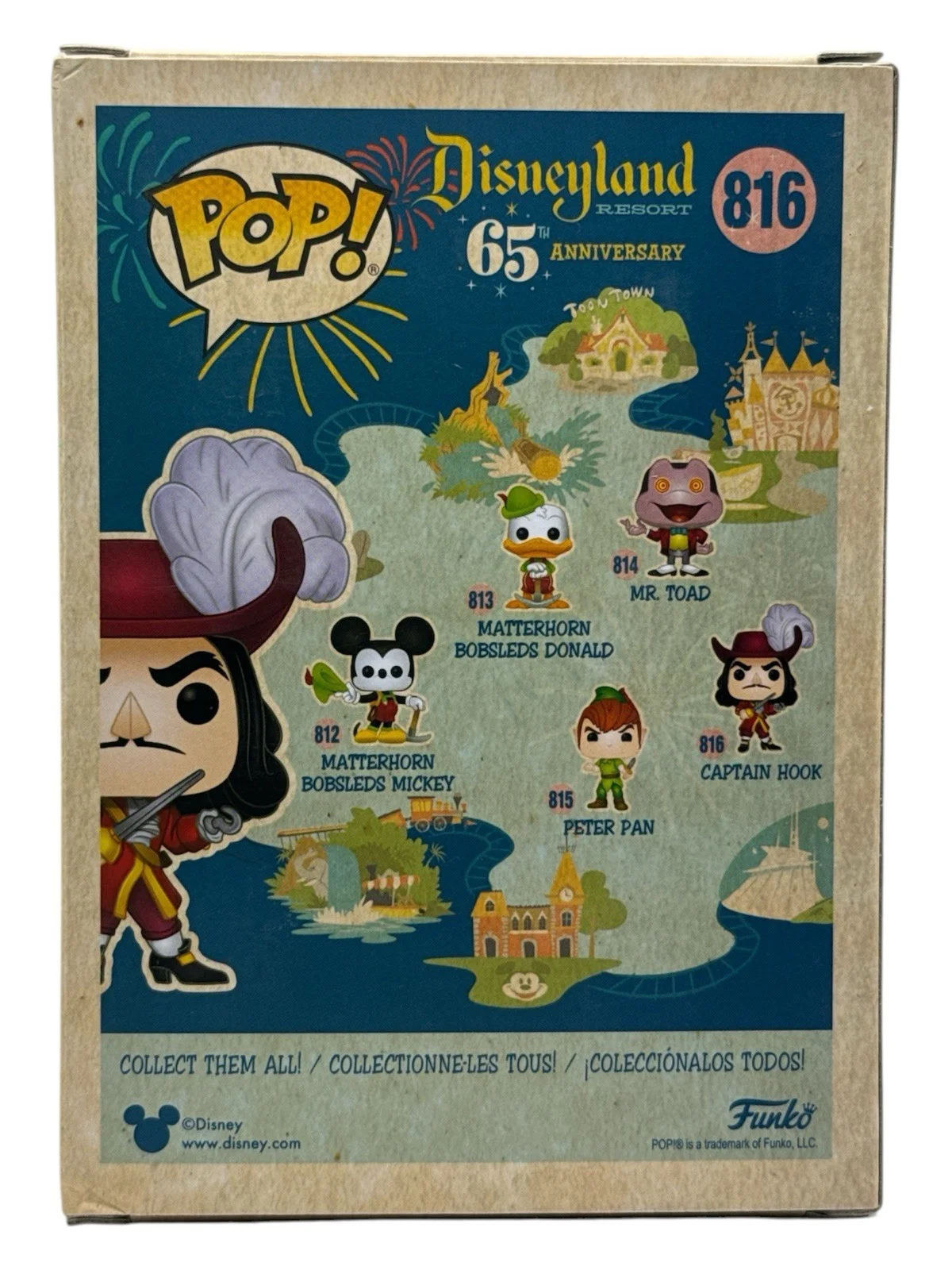 Dustin Hoffman — Dustin Hoffman Signed Disneyland 65th Anniversary Captain Hook Funko Pop PSA COA, изображение 2