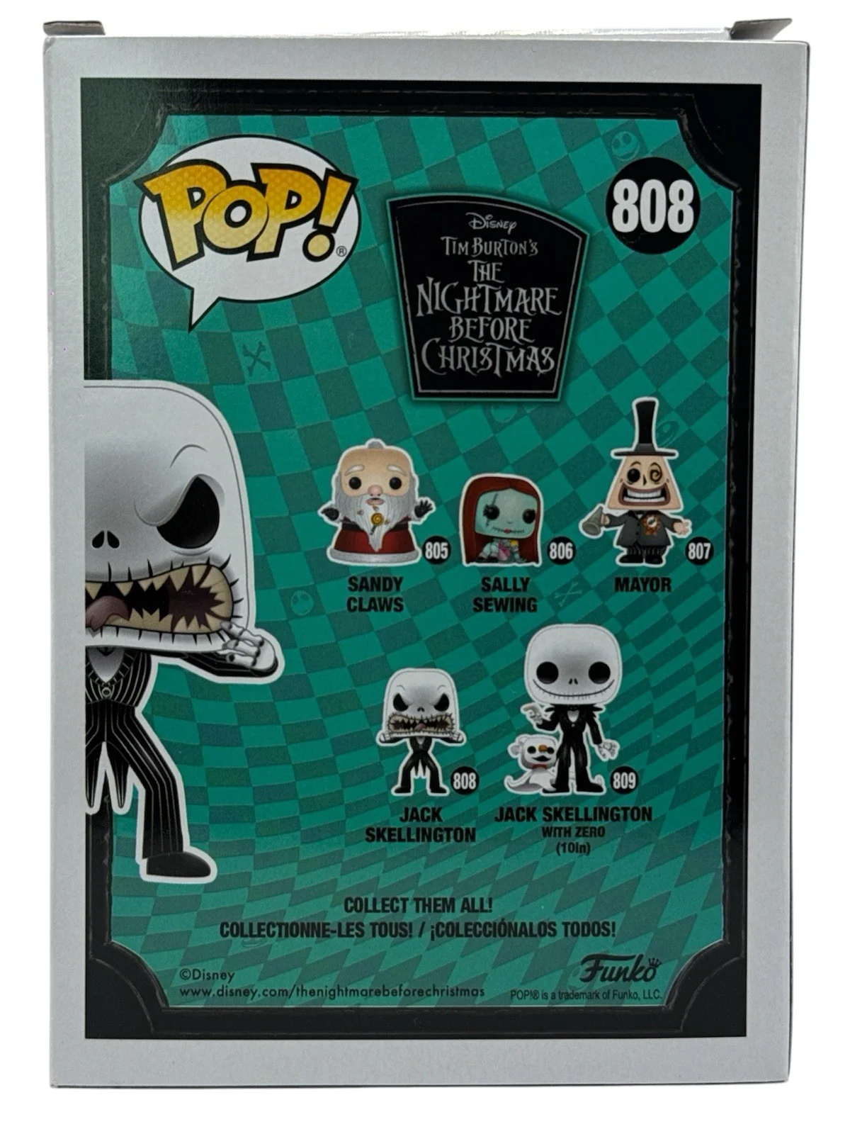 Jack Skellington — Danny Elfman Autograph Signed Disney Jack Skellington Funko Pop PSA COA, изображение 2